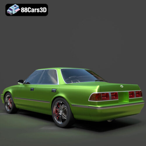 Toyota Mark II X81 1990 3D Model