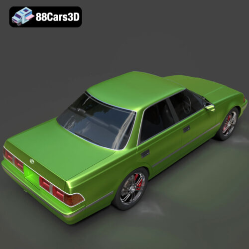 Toyota Mark II X81 1990 3D Model