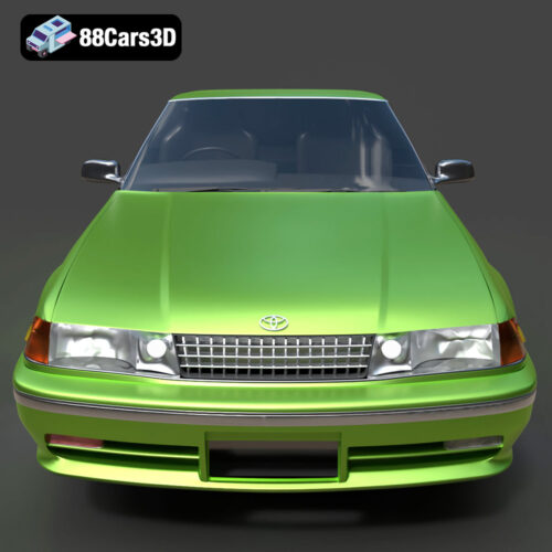 Toyota Mark II X81 1990 3D Model