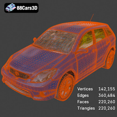 Toyota Matrix 2005 3D Model