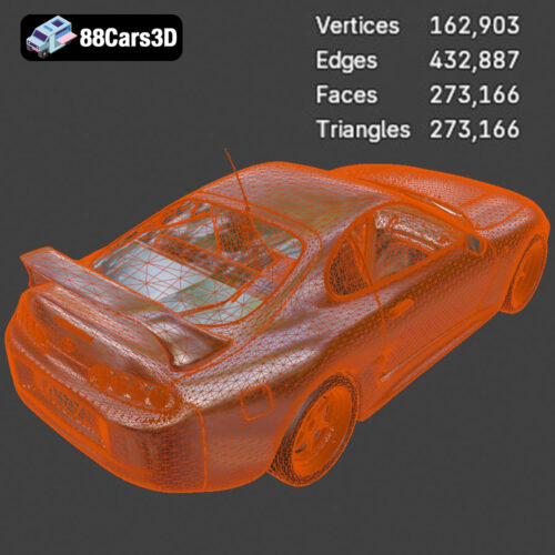 Toyota Supra 2020 3D Model - Gallery Image 6 Toyota Supra 2020 3D Model