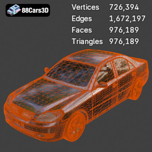 Toyota Mark 2 2001 3D Model - Gallery Image 5 Toyota Mark 2 2001 3D Model