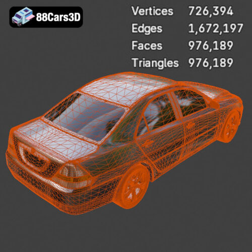 Toyota Mark 2 2001 3D Model - Gallery Image 2 Toyota Mark 2 2001 3D Model