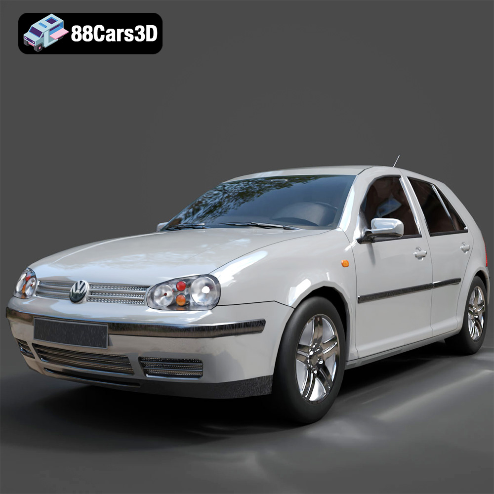 Volkswagen Golf 5-Doors 2018 3D Model