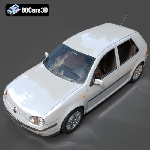 Volkswagen Golf 5-Doors 2018 3D Model - Gallery Image 2 Volkswagen Golf 5-Doors 2018 3D Model