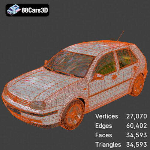 Volkswagen Golf 5-Doors 2018 3D Model - Gallery Image 5 Volkswagen Golf 5-Doors 2018 3D Model