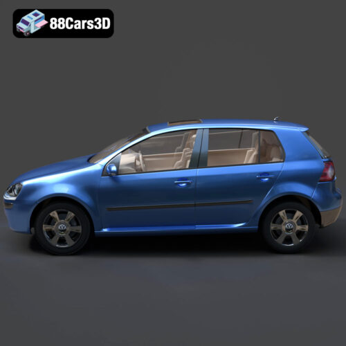Volkswagen Golf V 2006 3D Model - Gallery Image 5 Volkswagen Golf V 2006 3D Model