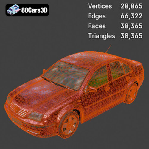 Volkswagen Bora 2004 3D Model - Gallery Image 6 Volkswagen Bora 2004 3D Model