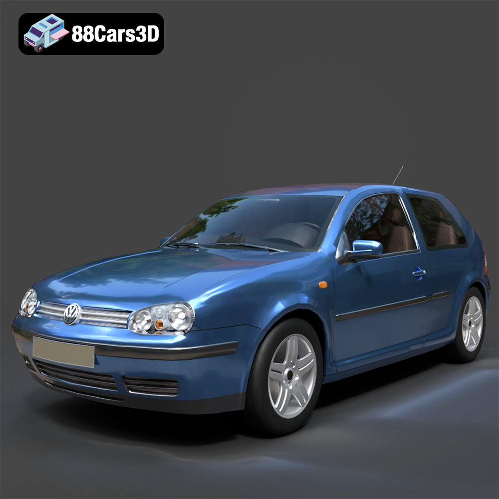 Volkswagen Golf 3-Door 3D Model