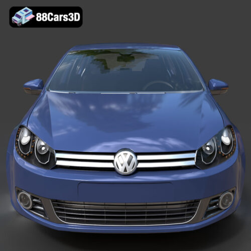 Volkswagen Golf 5 Door 2010 3D Model