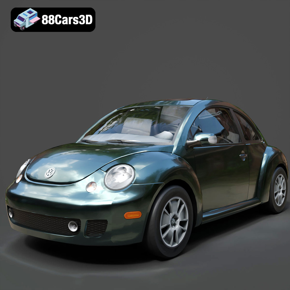 Volkswagen New Beetle 2000 3D Model