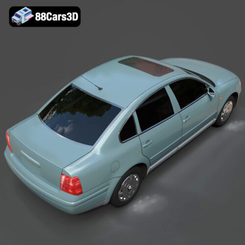 Volkswagen Passat B5 2000 3D Model - Gallery Image 5 Volkswagen Passat B5 2000 3D Model