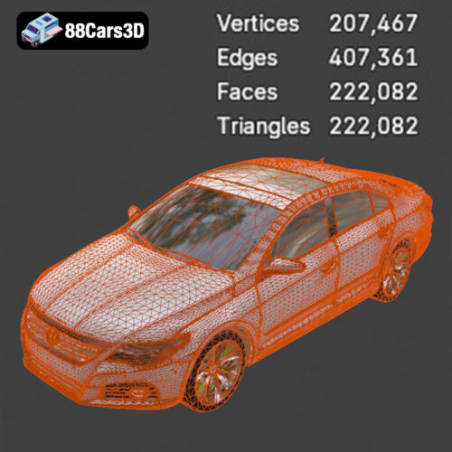 Volkswagen Passat CC 3D Model - Gallery Image 4 Volkswagen Passat CC 3D Model