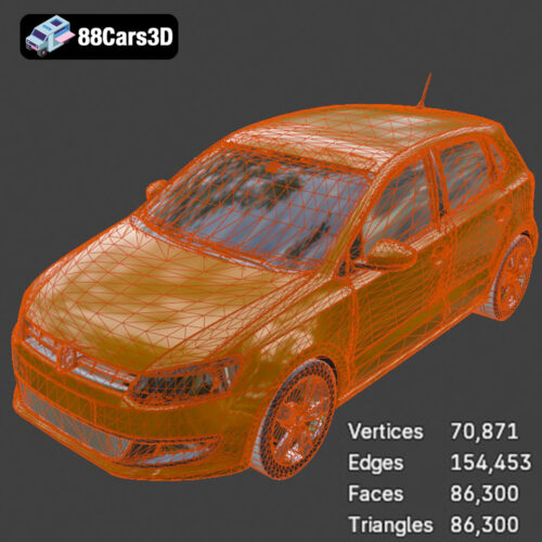 Volkswagen Polo 5 Door 2010 3D Model
