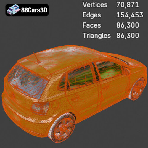 Volkswagen Polo 5 Door 2010 3D Model