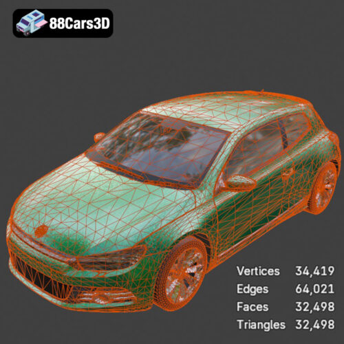 Volkswagen Scirocco 2015 3D Model