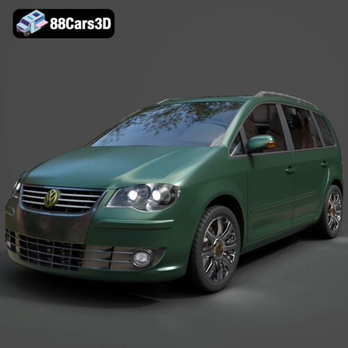 Volkswagen Touran restyle-006 3D Model - Main Image Volkswagen Touran restyle-006 3D Model