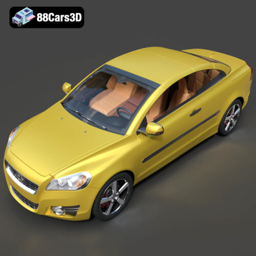 Volvo C70 T5 2000 3D Model - Gallery Image 3 Volvo C70 T5 2000 3D Model