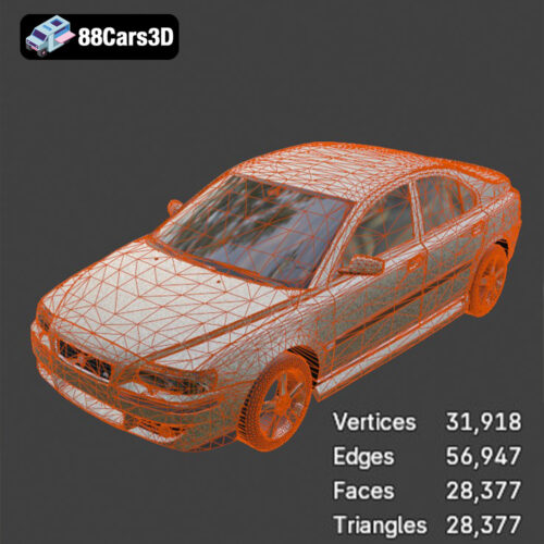 Volvo S60 2024 3D Model - Gallery Image 2 Volvo S60 2024 3D Model