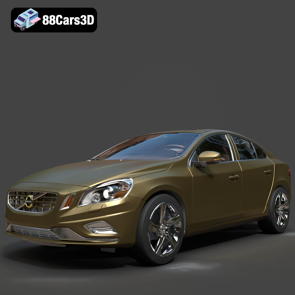 Volvo S60 R-Design 2024 3D Model