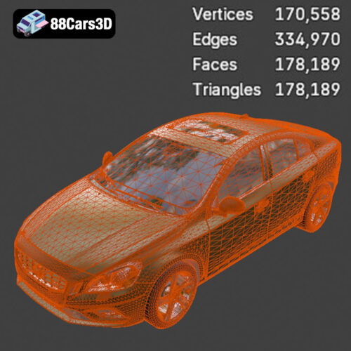 Volvo S60 R-Design 2024 3D Model - Gallery Image 2 Volvo S60 R-Design 2024 3D Model