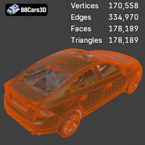 Volvo S60 R-Design 2024 3D Model - Gallery Image 4 Volvo S60 R-Design 2024 3D Model