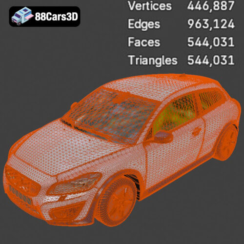 Volvo C30 BEV 2012 3D Model