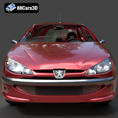 Peugeot 206 Sedan 2002 3D Model - Gallery Image 6 Peugeot 206 Sedan 2002 3D Model