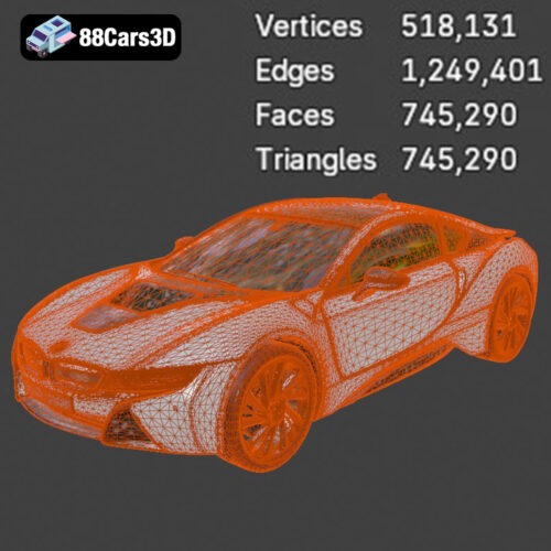 BMW i8 2015 3D Model