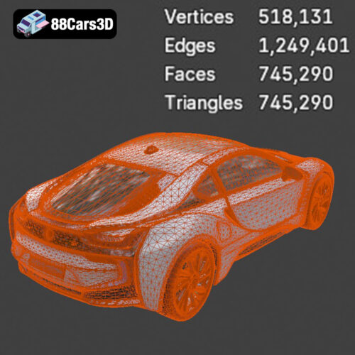 BMW i8 2015 3D Model