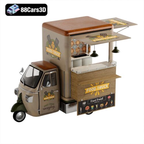Foodtruck Set 3-006 3D Model - Gallery Image 2 Foodtruck Set 3-006 3D Model