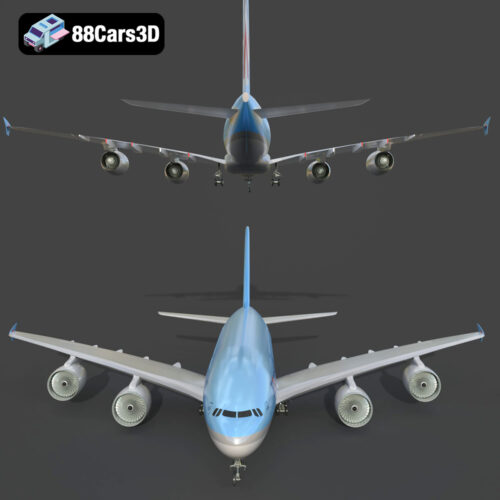 AirBus Korean A380-004 3D Model