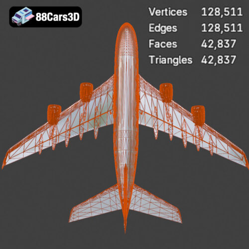AirBus Korean A380-004 3D Model