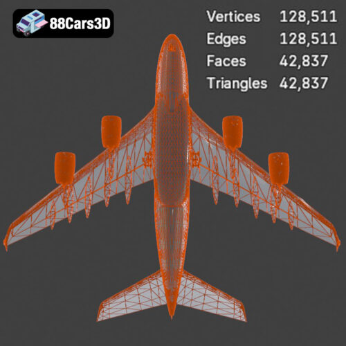 AirBus Korean A380-004 3D Model