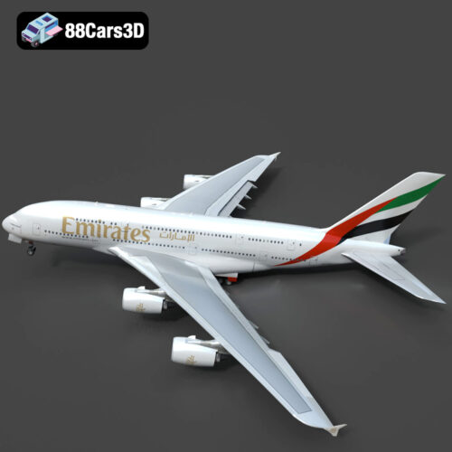 Airbus A-380 Emirates 3D Model - Main Image Airbus A-380 Emirates 3D Model