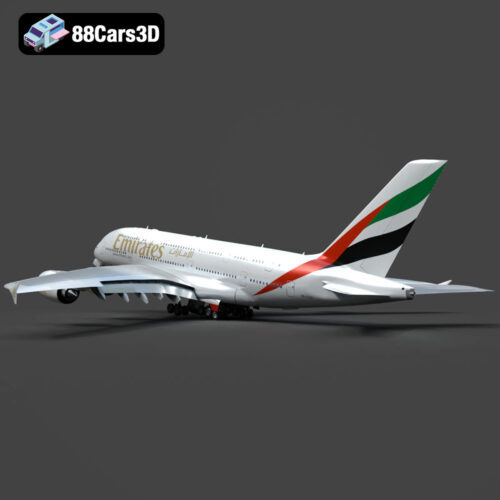Airbus A-380 Emirates 3D Model - Gallery Image 5 Airbus A-380 Emirates 3D Model