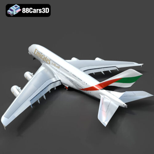 Airbus A-380 Emirates 3D Model - Gallery Image 3 Airbus A-380 Emirates 3D Model