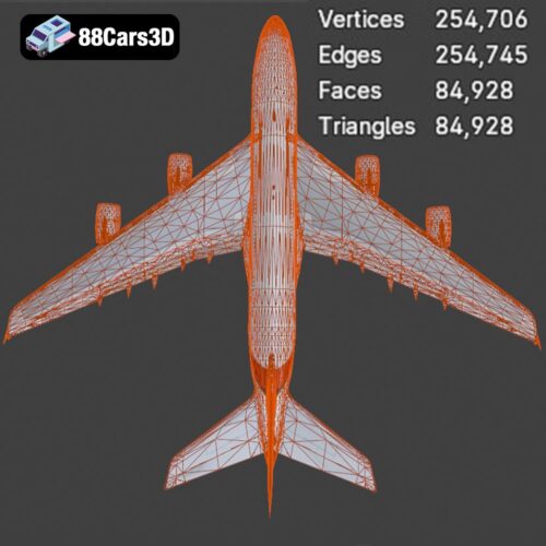 Airbus A-380 Emirates 3D Model - Gallery Image 4 Airbus A-380 Emirates 3D Model