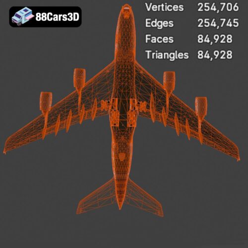 Airbus A380 Etihad 3D Model - Gallery Image 5 Airbus A380 Etihad 3D Model