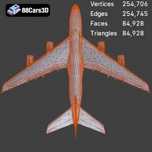 Airbus A-380 Qatar Livery 3D Model - Gallery Image 6 Airbus A-380 Qatar Livery 3D Model