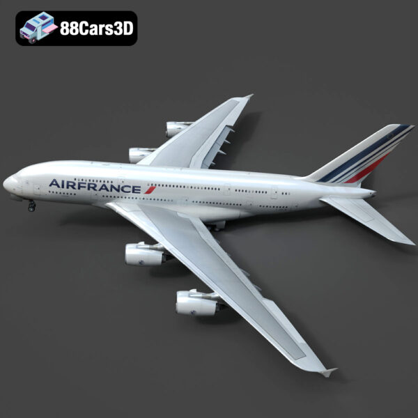 Airbus A380 AIRFRANCE 3D Model - Main Image Airbus A380 AIRFRANCE 3D Model