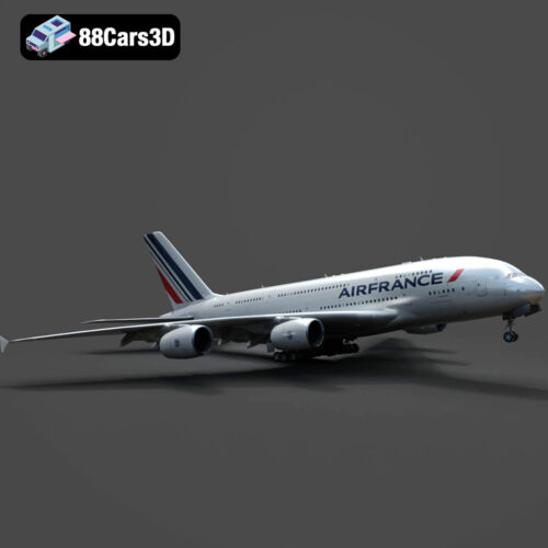 Airbus A380 AIRFRANCE 3D Model - Gallery Image 5 Airbus A380 AIRFRANCE 3D Model