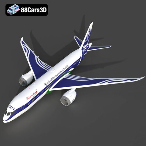Airplane TRN-007 3D Model - Gallery Image 7 Airplane TRN-007 3D Model
