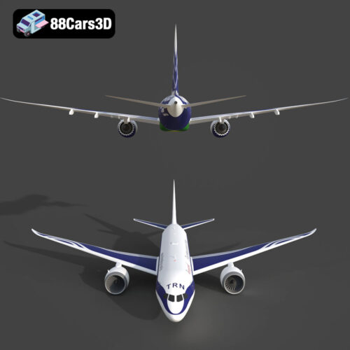 Airplane TRN-007 3D Model - Gallery Image 6 Airplane TRN-007 3D Model