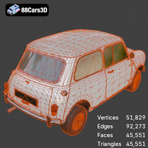 Austin Mini Cooper S 1965 3D Model