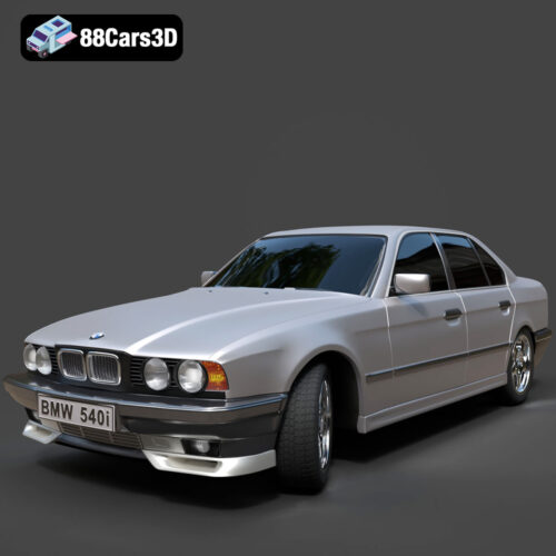 BMW 540 E34 3D Model - Main Image BMW 540 E34 3D Model