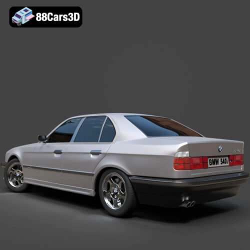 BMW 540 E34 3D Model - Gallery Image 5 BMW 540 E34 3D Model