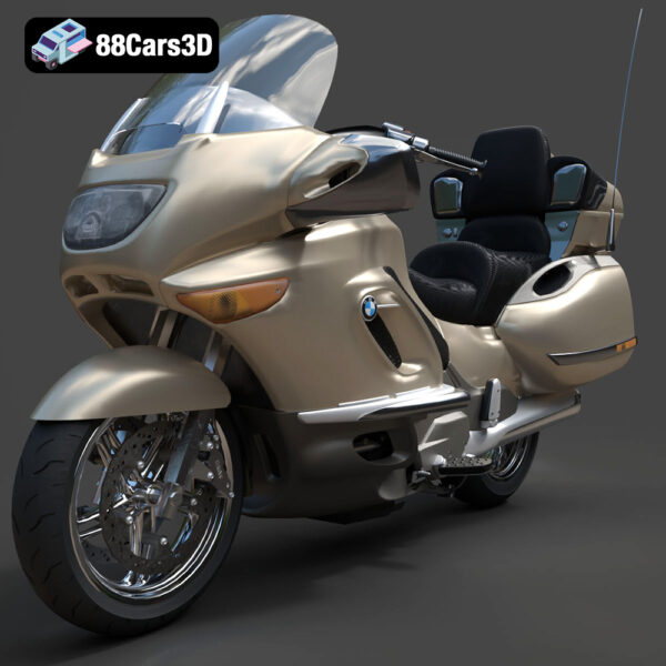 BMW-K1200-LT-001 BMW K1200 LT Touring Motorcycle 3D Model