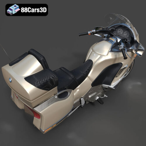 BMW K1200 LT Touring Motorcycle 3D Model