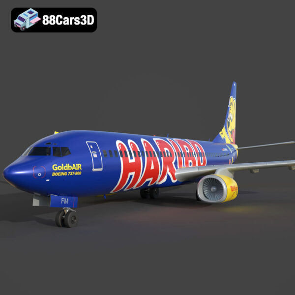 Boeing 737 GoldbAir Haribo 3D Model